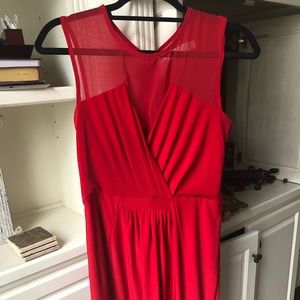 Red cocktail dress